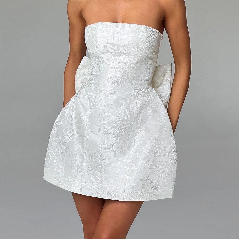 BABYBOO ELENORA MINI DRESS - IVORY SIZE M